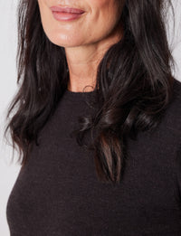 Lindsay Nicholas New York Sweaters Wellesley Sweater in Espresso