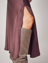 Lindsay Nicholas New York Sweaters Sculptured Sleeve Sweater in Light Grey