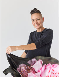 Lindsay Nicholas New York Scarves & Shawls Sakura Blossom Silk Scarf