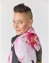 Lindsay Nicholas New York Scarves & Shawls Sakura Blossom Silk Scarf