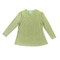Lindsay Nicholas New York TOP Laura Crewneck in Sunflower Shimmer