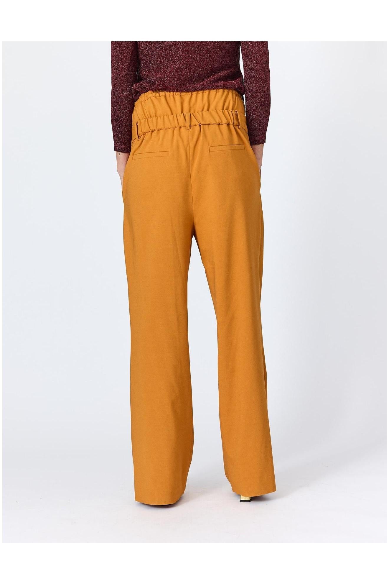 Lindsay Nicholas New York Apparel & Accessories Faux Rise Pant in Marigold