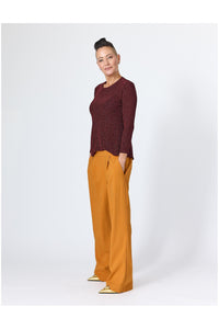 Lindsay Nicholas New York Apparel & Accessories Faux Rise Pant in Marigold