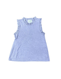 Lindsay Nicholas New York Top Frill Crewneck Shell in Crocus