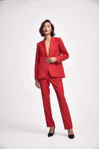 Lindsay Nicholas New York Pants Elizabeth Trouser in Classic Red