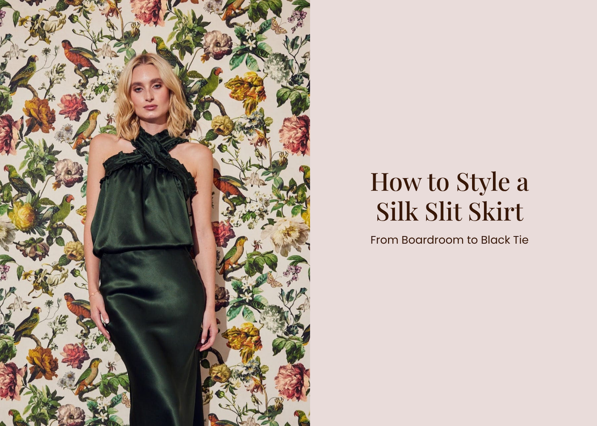 How to Style a Silk Slit Skirt: From Boardroom to Black Tie