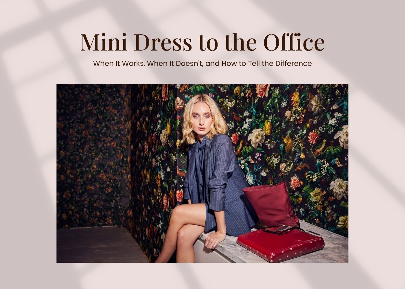 Mini Dress to the Office: When It Works, When It Doesn't, and How to Tell the Difference