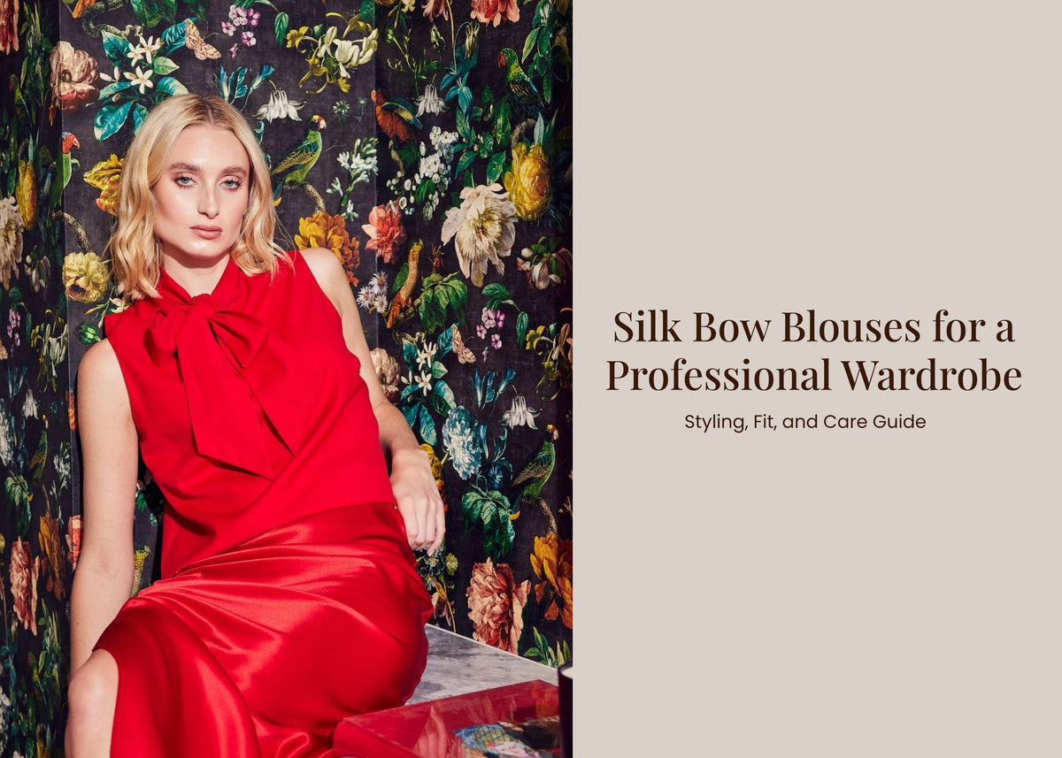 Silk Bow Blouses for a Professional Wardrobe: Styling, Fit, and Care Guide