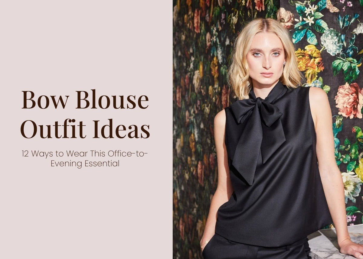  12 Bow Blouse Outfit Ideas for Office to Evening Styling 