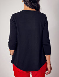 Lindsay Nicholas New York Sweaters Wellesley Sweater in Black