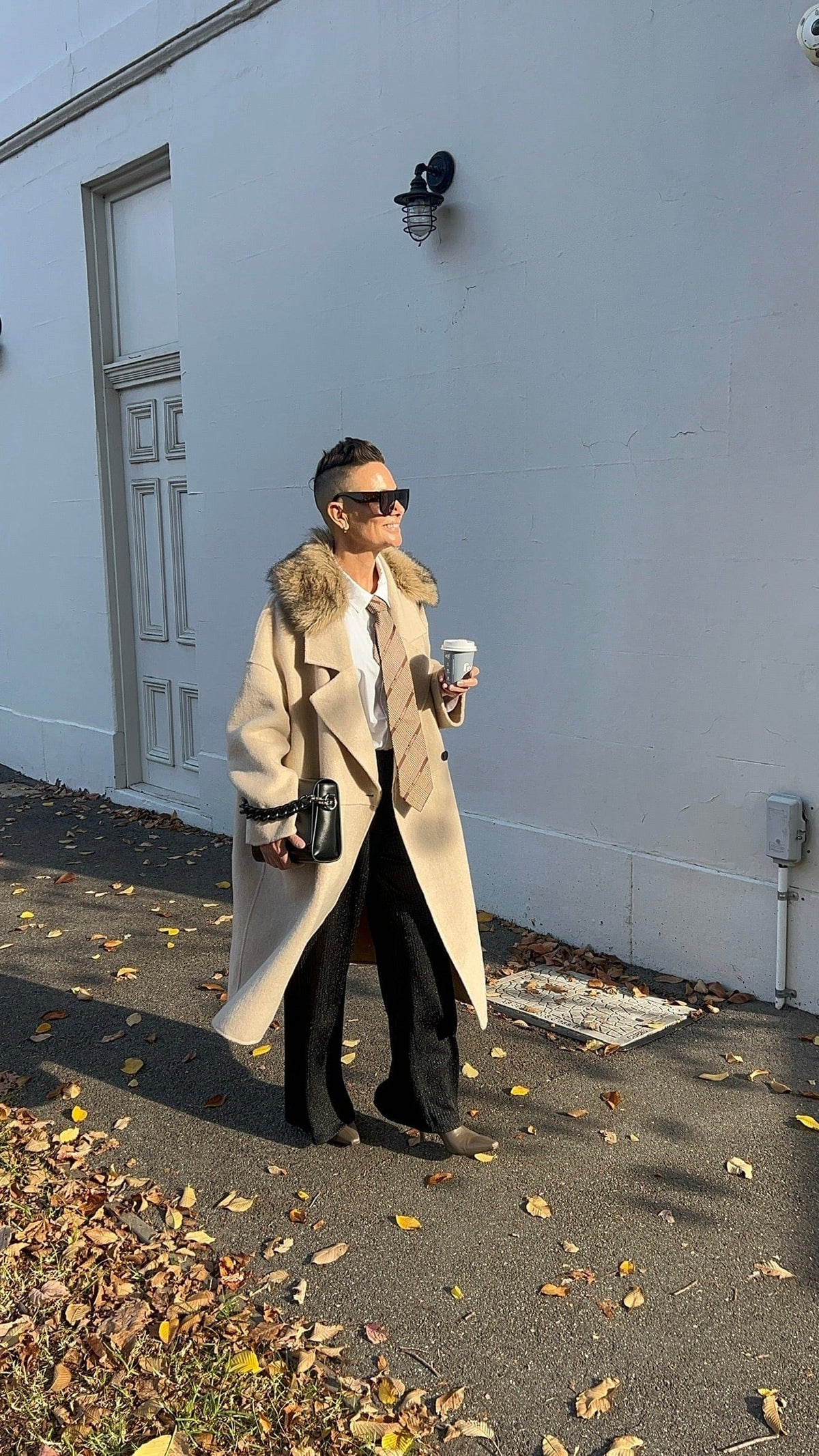 Lindsay Nicholas New York COAT Broadway Coat in Ecru
