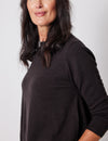 Lindsay Nicholas New York Sweaters Wellesley Sweater in Espresso