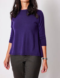 Lindsay Nicholas New York Sweaters Wellesley Sweater in Amethyst