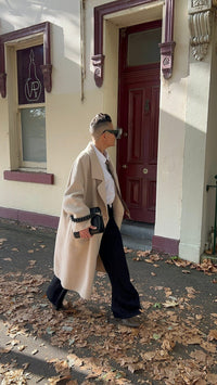 Lindsay Nicholas New York COAT Broadway Coat in Ecru
