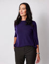Lindsay Nicholas New York Sweaters Wellesley Sweater in Amethyst