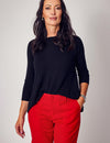 Lindsay Nicholas New York Sweaters Wellesley Sweater in Black