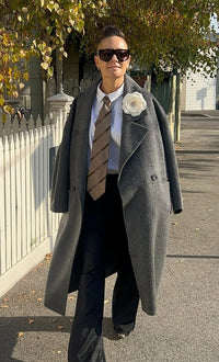 Lindsay Nicholas New York COAT Broadway Coat in Grey