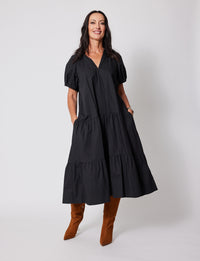 Lindsay Nicholas New York Maxi Dress Joan Maxi Dress in Black