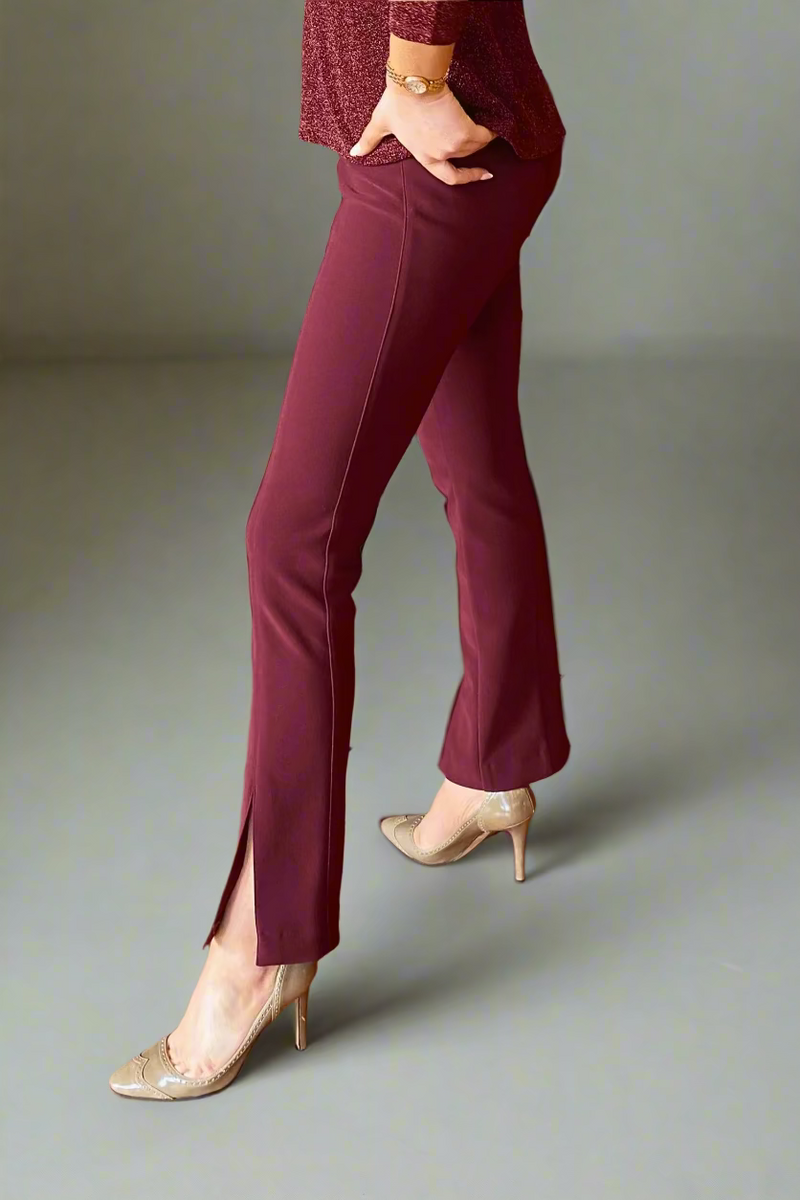 Lindsay Nicholas New York Ally Pant in Wine