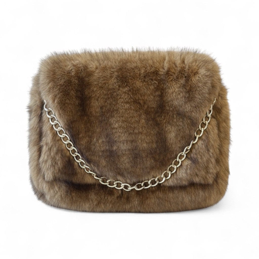 極美品　フルラ　レア★ファーハンドル　ドローストリング　ショルダーバッグ Shop The Arlo Bag | Oversized Faux-Fur Clutch – Lindsay Nicholas