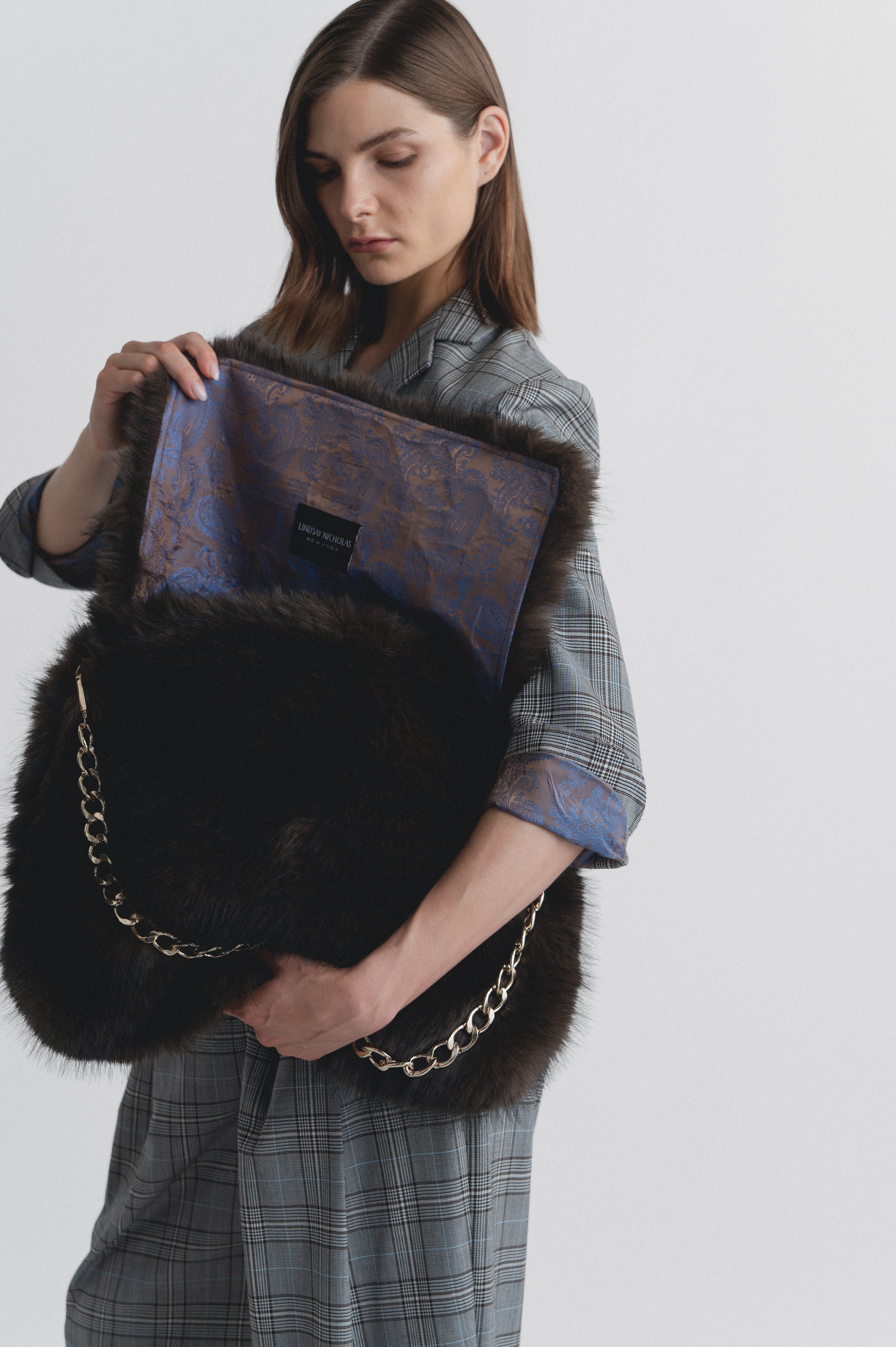 Faux Fur Handbags for Women | Arlo Statement Bag – Lindsay