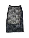 Lindsay Nicholas New York SKIRTS Lace Skirt in Black with Nude Slip