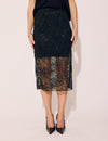 Lindsay Nicholas New York SKIRTS Lace Skirt in Black