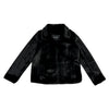 Lindsay Nicholas New York COAT Short Faux Fur Coat in Black