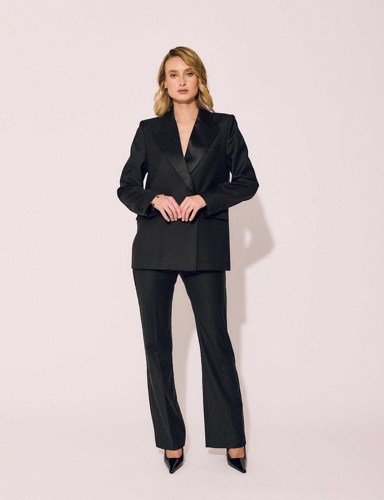 Lindsay Nicholas New York JACKETS Tuxedo Jacket in Black