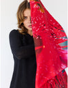 Lindsay Nicholas New York Scarves & Shawls Melbourne Scarlet Burst Silk Scarf