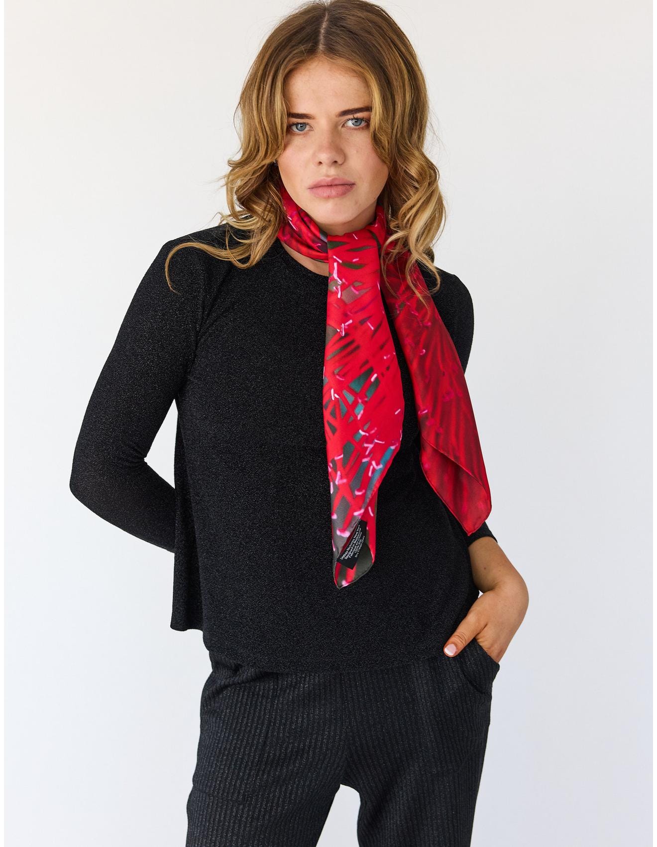 Lindsay Nicholas New York Scarves & Shawls Melbourne Scarlet Burst Silk Scarf