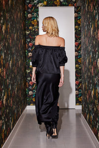 Lindsay Nicholas New York Shirts & Tops Off the Shoulder Top in Black