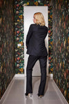 Lindsay Nicholas New York JACKETS Elizabeth Jacket in Black Tropical Weight Wool