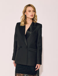 Lindsay Nicholas New York JACKETS Tuxedo Jacket in Black