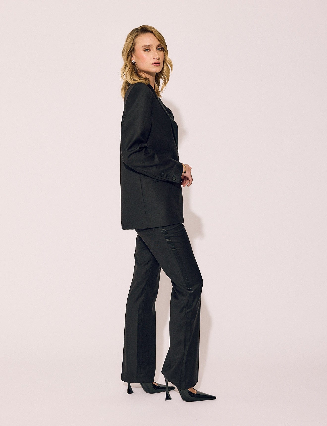 Lindsay Nicholas New York JACKETS Tuxedo Jacket in Black