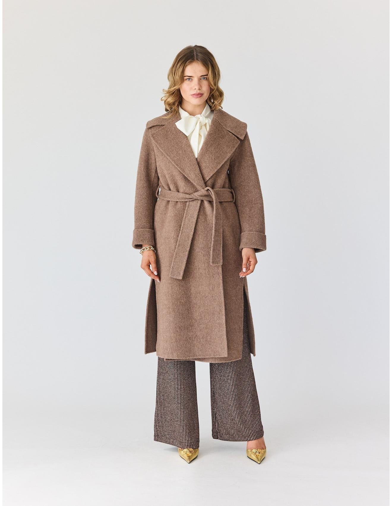 Lindsay Nicholas New York Apparel & Accessories Edwina Coat in Brown
