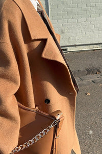 Lindsay Nicholas New York Broadway Coat in Camel