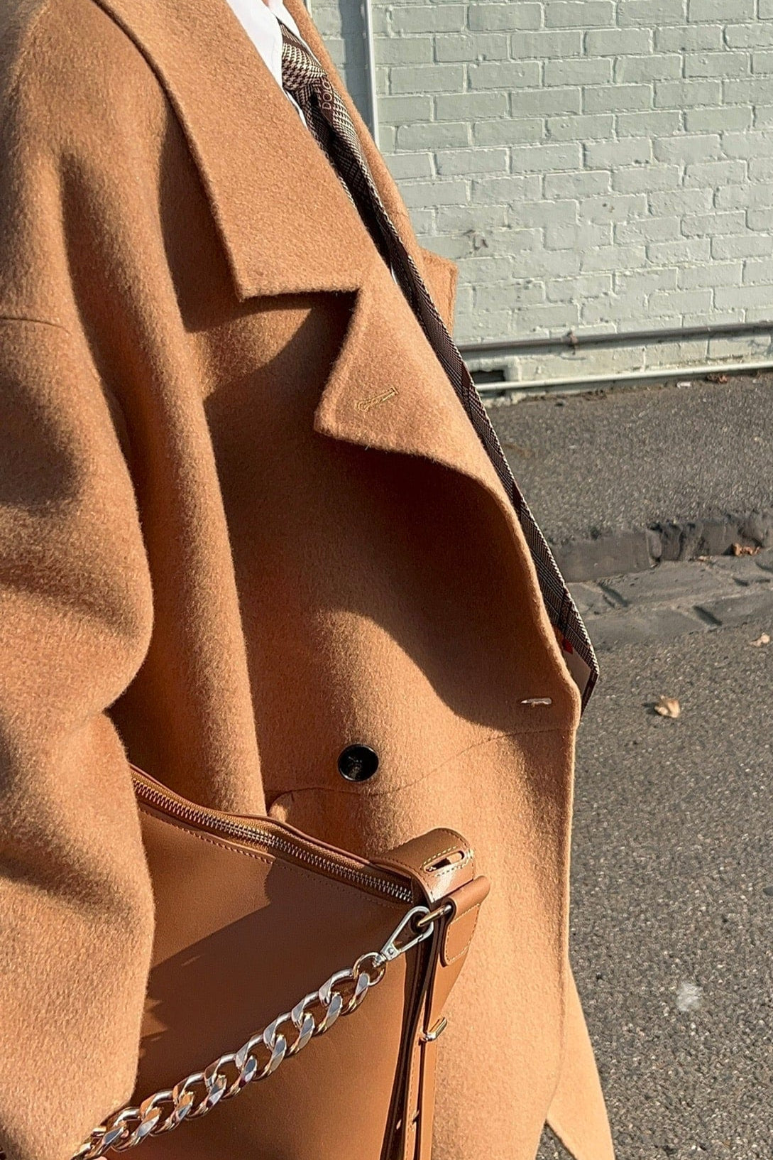 Lindsay Nicholas New York Broadway Coat in Camel