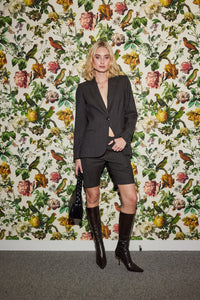 Lindsay Nicholas New York JACKETS Elizabeth Jacket in Chocolate Prince of Wales Plaid