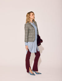 Lindsay Nicholas New York Ally Pant in Wine