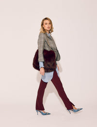 Lindsay Nicholas New York Ally Pant in Wine