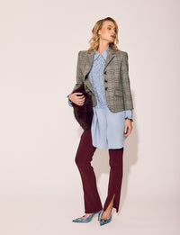 Lindsay Nicholas New York Ally Pant in Wine