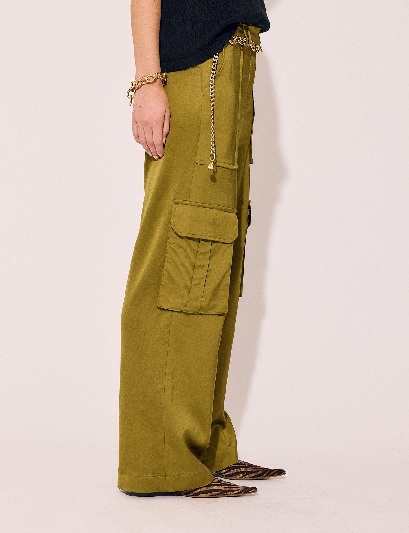 Lindsay Nicholas New York Pants Bleecker Street Pant in Chartreuse