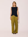 Lindsay Nicholas New York Pants Bleecker Street Pant in Chartreuse
