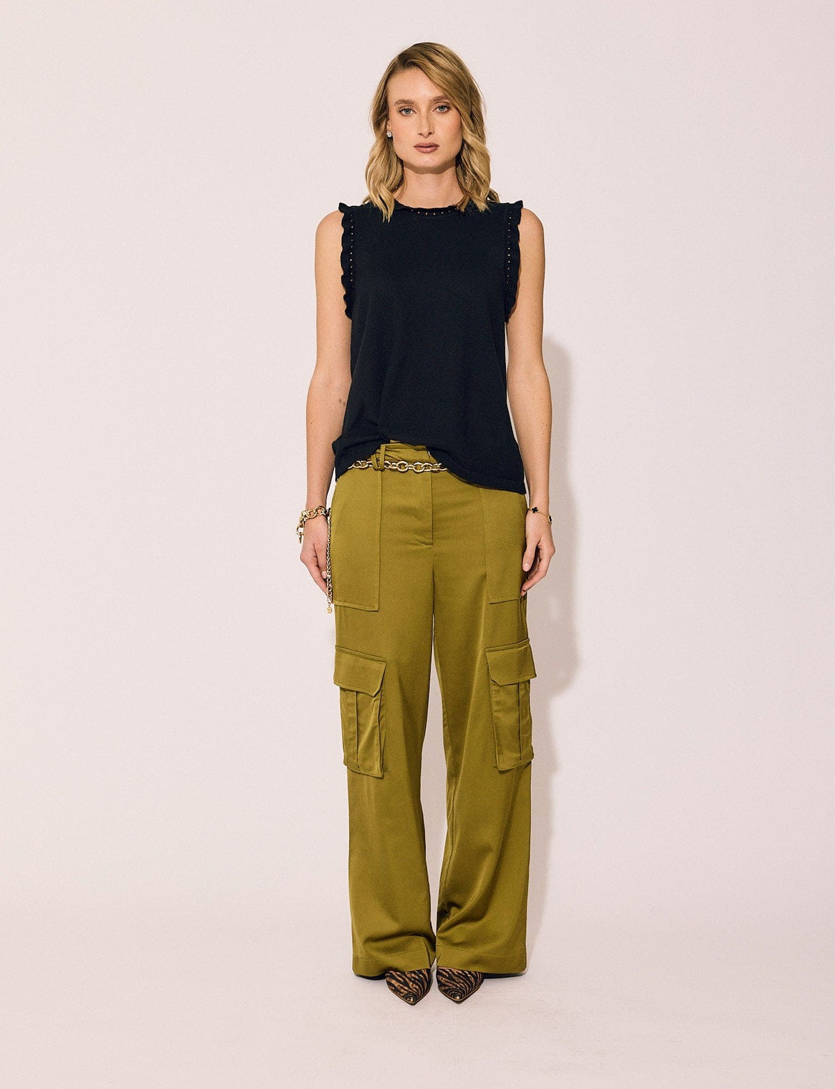 Lindsay Nicholas New York Pants Bleecker Street Pant in Chartreuse