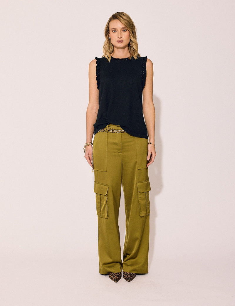 Lindsay Nicholas New York Pants Bleecker Street Pant in Chartreuse
