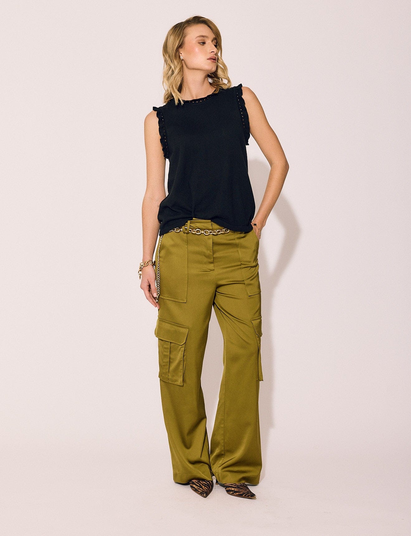Lindsay Nicholas New York Pants Bleecker Street Pant in Chartreuse