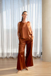 Lindsay Nicholas New York Shirts & Tops Shell in Cinnamon Silk