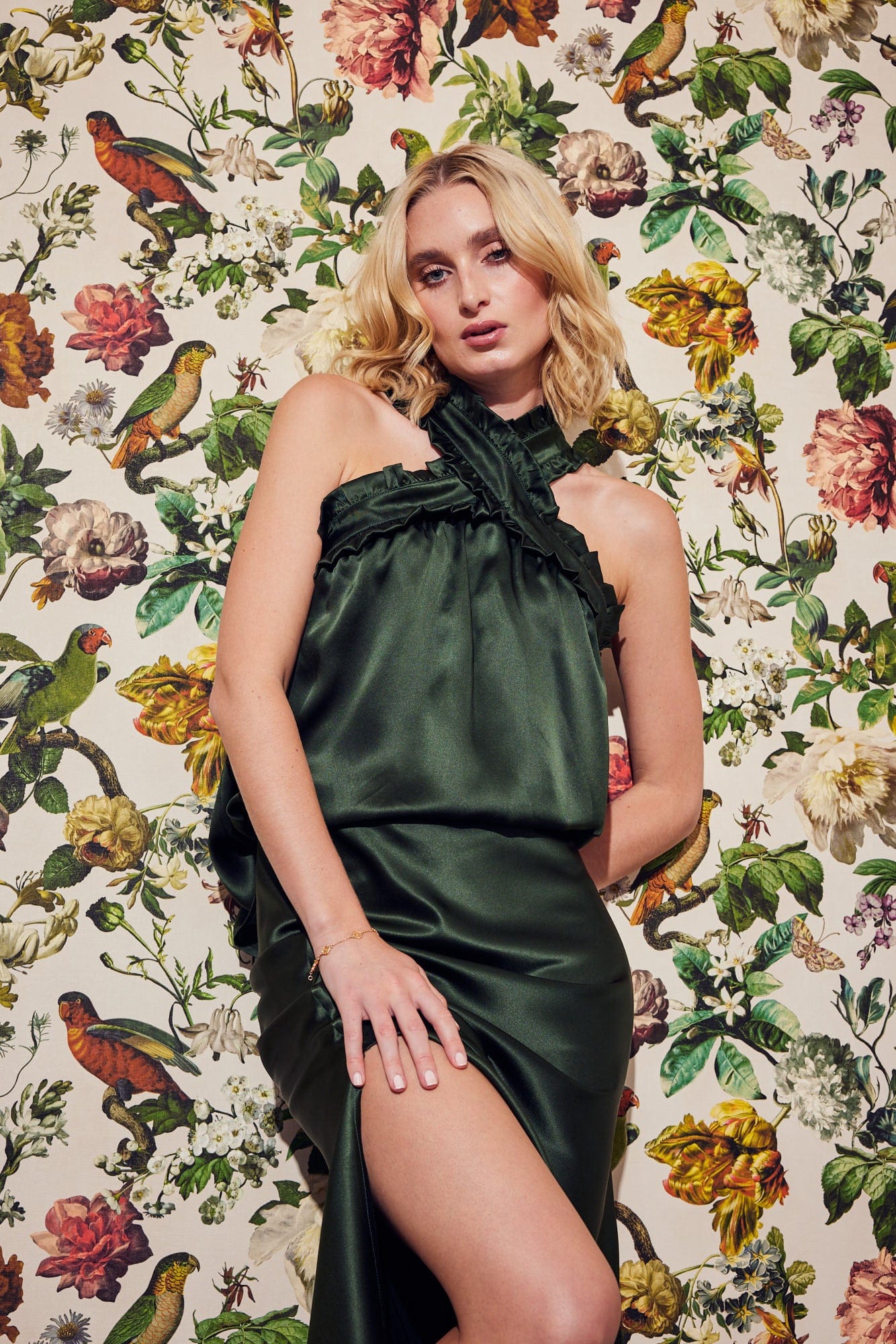 Jackie Criss Cross Top in Olive