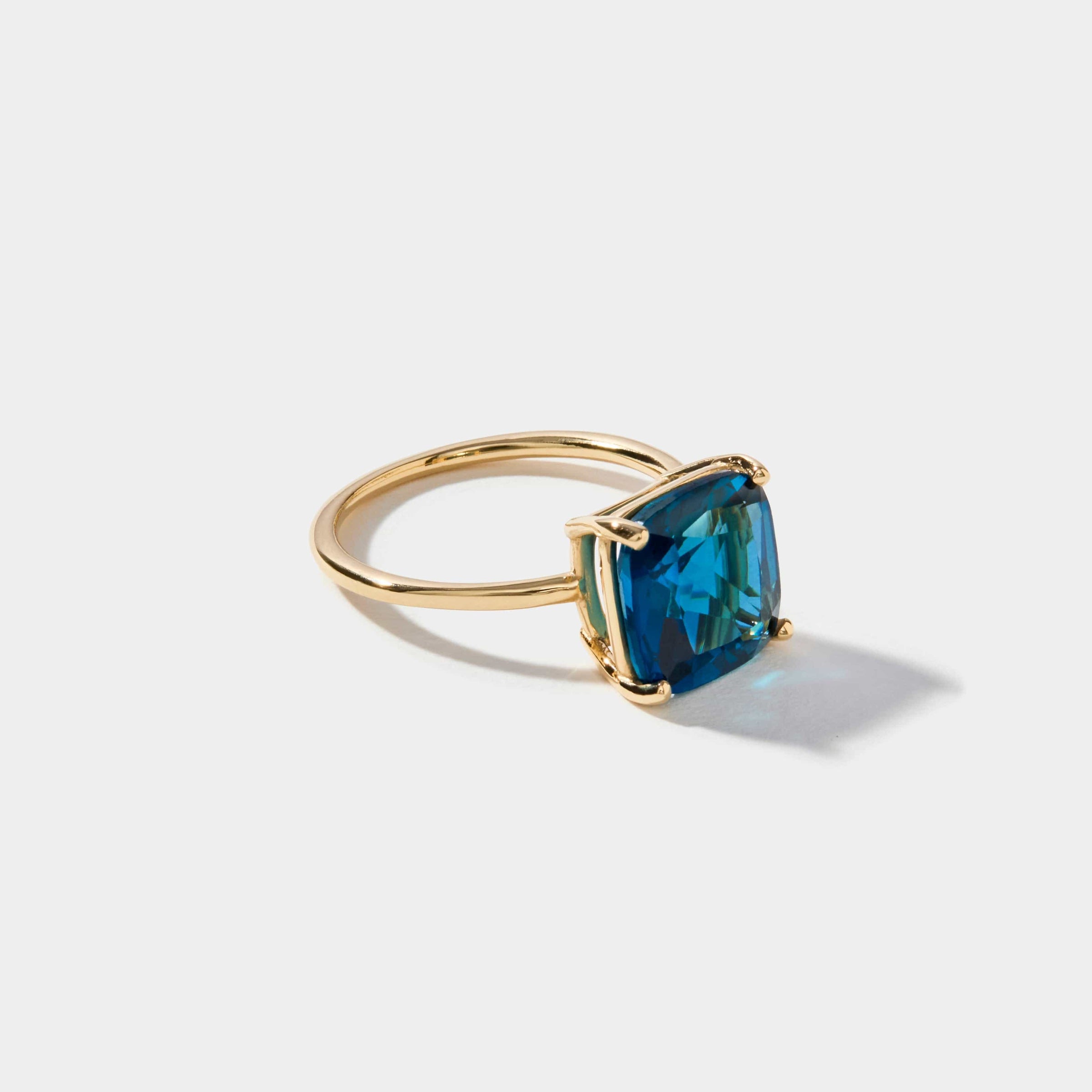 Cove Fine Jewelry Ring 6 / 14k Yellow Gold / London Blue Topaz - Faceted (pictured) Cove | London Blue Topaz Ring